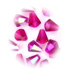 5400 Fuchsia AB Cone Bead