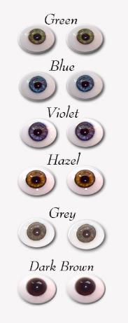 Glass Oval Flatback Doll eyes