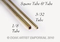 Brass Tube/Tube-Square- Large
